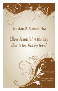 Wedding Program Cover Template 8G - Version 3